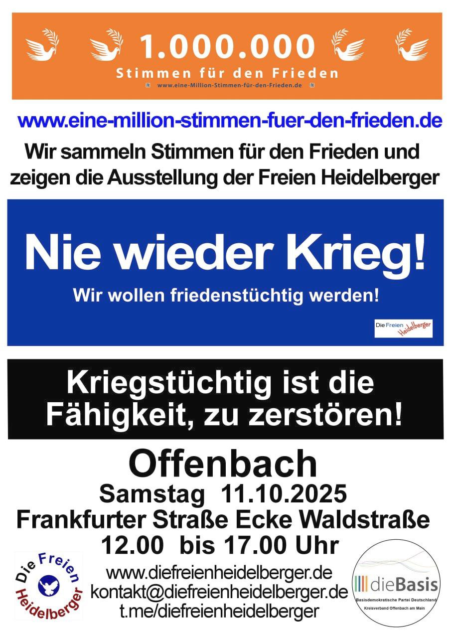 Samstag, 11.10.2025, Offenbach/Main