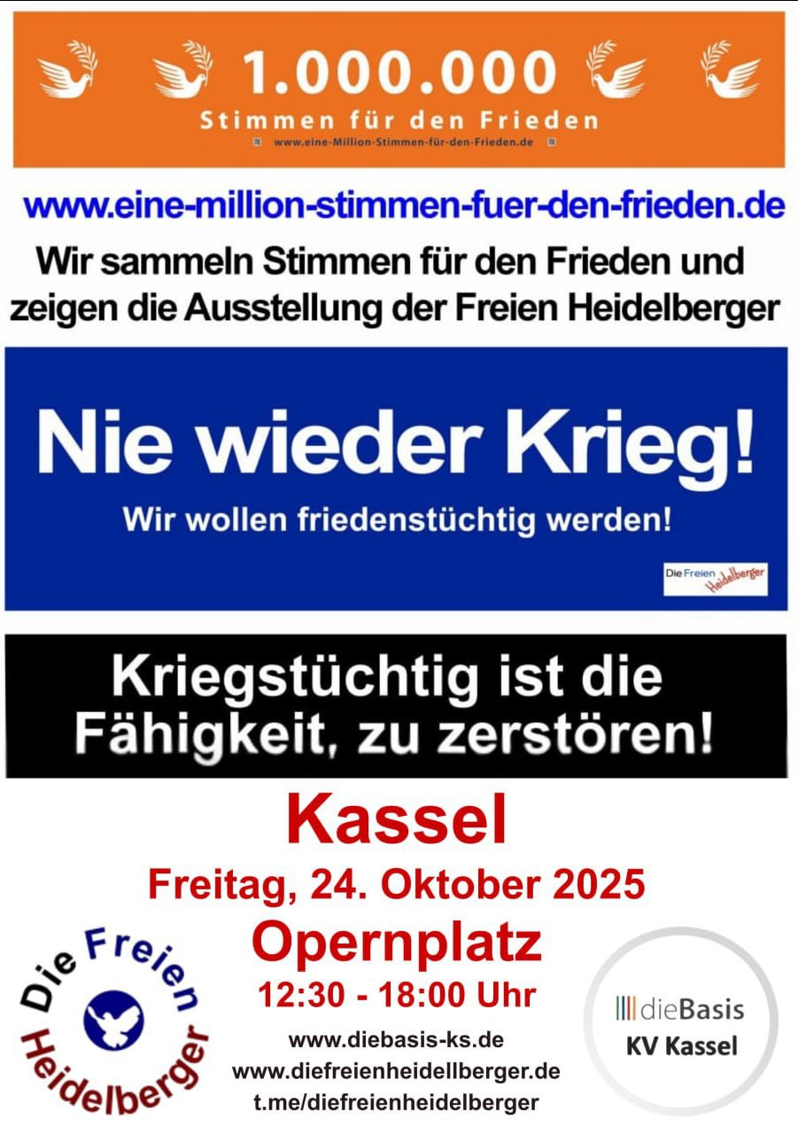 Freitag, 24.10.2025, Kassel, Opernplatz