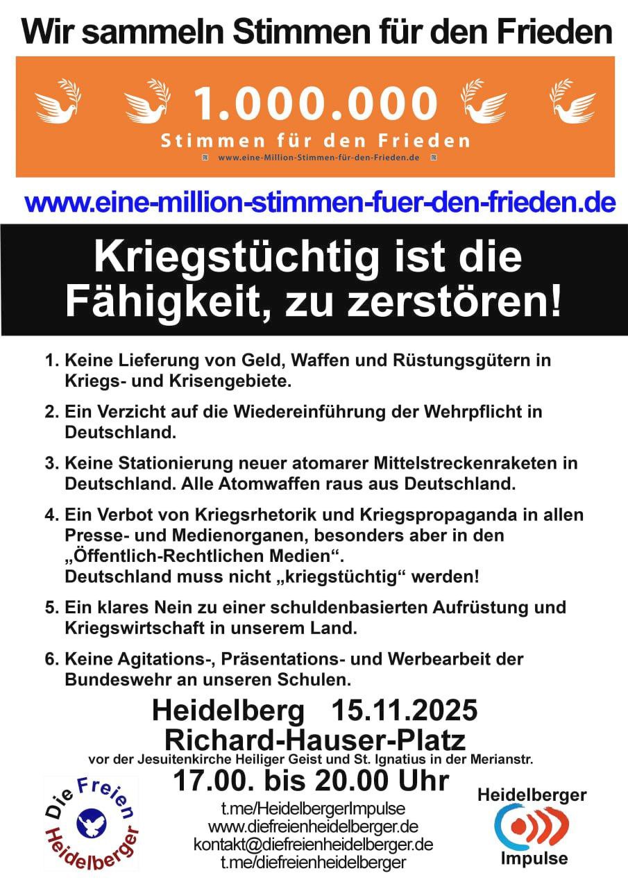 Samstag, 15.11.2025, HD-Altstadt, Richard-Hauser-Platz