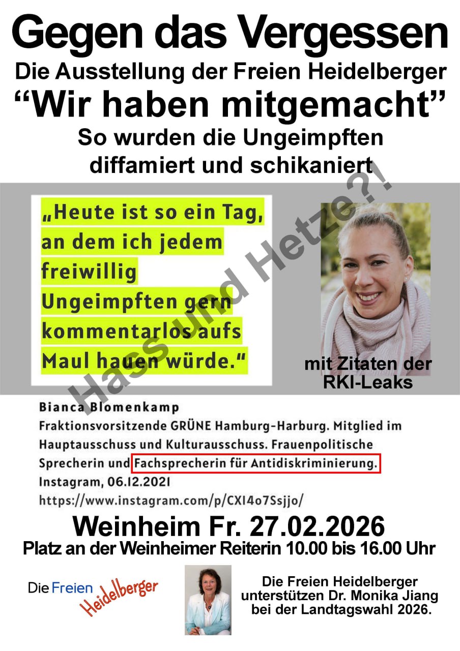 Freitag, 27.02.2026, Weinheim (Rhein-Neckar-Kreis), am Denkmal "Reiterin"