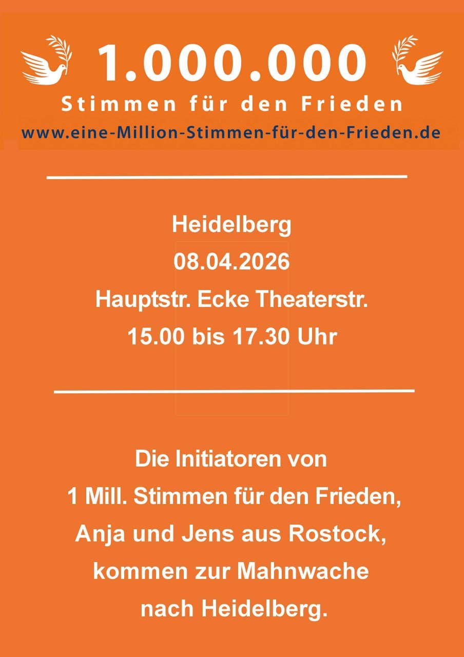 Mittwoch, 08.04.2026, HD-Altstadt, Hauptstr./Theaterstr.