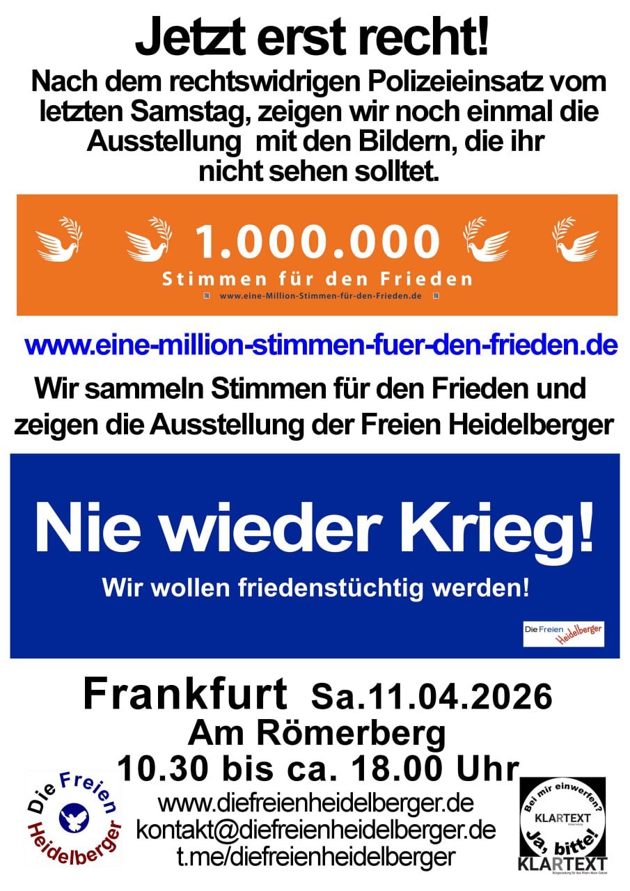 Samstag, 11.04.2026, Frankfurt/Main, Am Römerberg