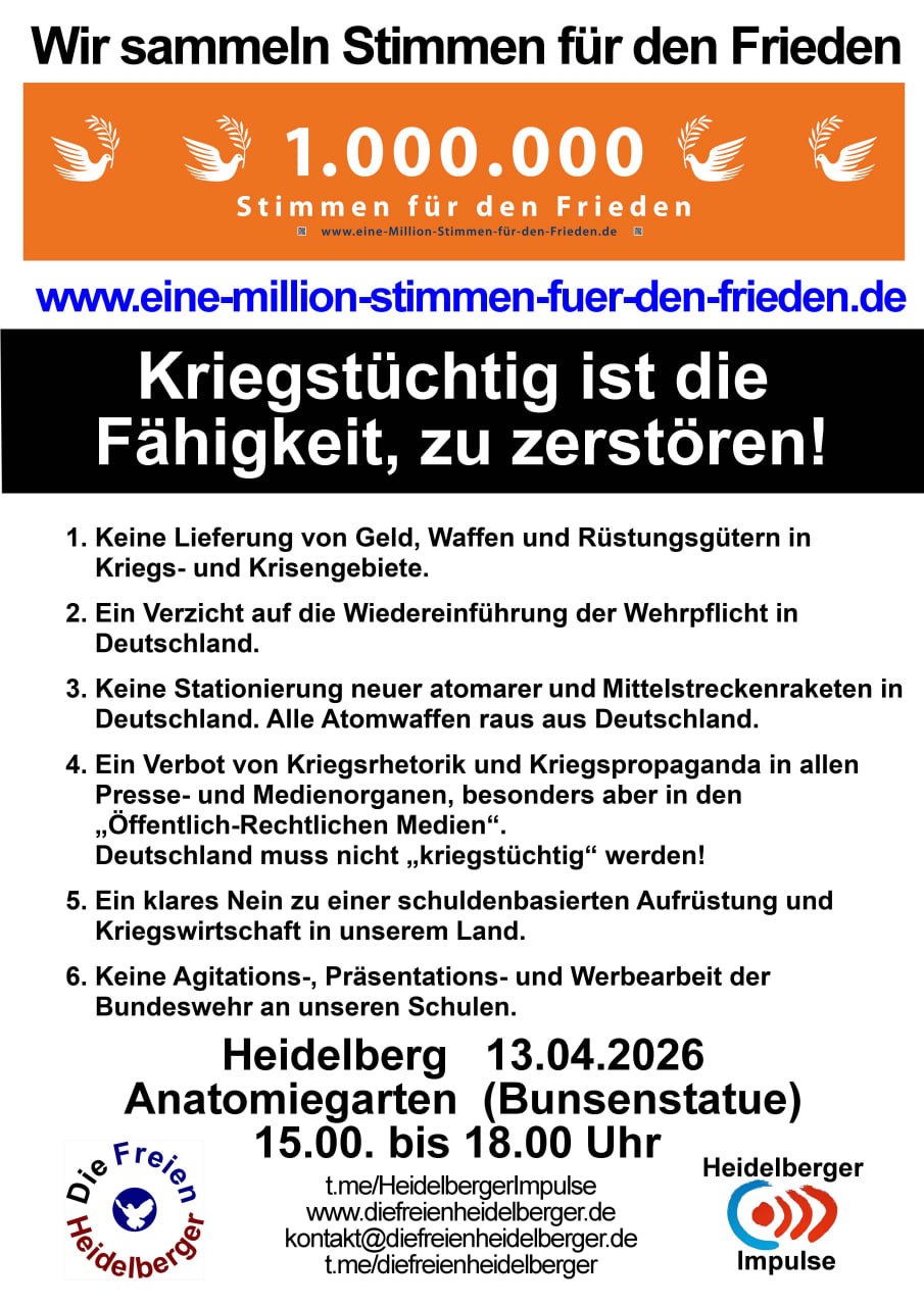 Montag, 13.04.2026, HD-Altstadt, Anatomiegarten