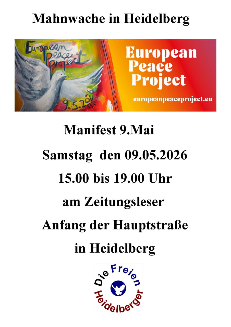 Samstag, 09.05.2026, HD-Altstadt, Hauptstraße, am Denkmal "Zeitungsleser"